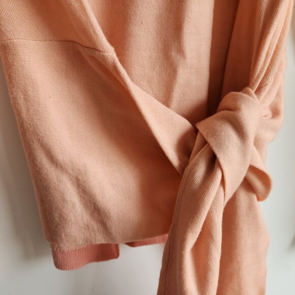 Maje Meryla Peach Tie-Waist Wool Sweater - Sz M - WORN ONCE - Picture 6 of 16